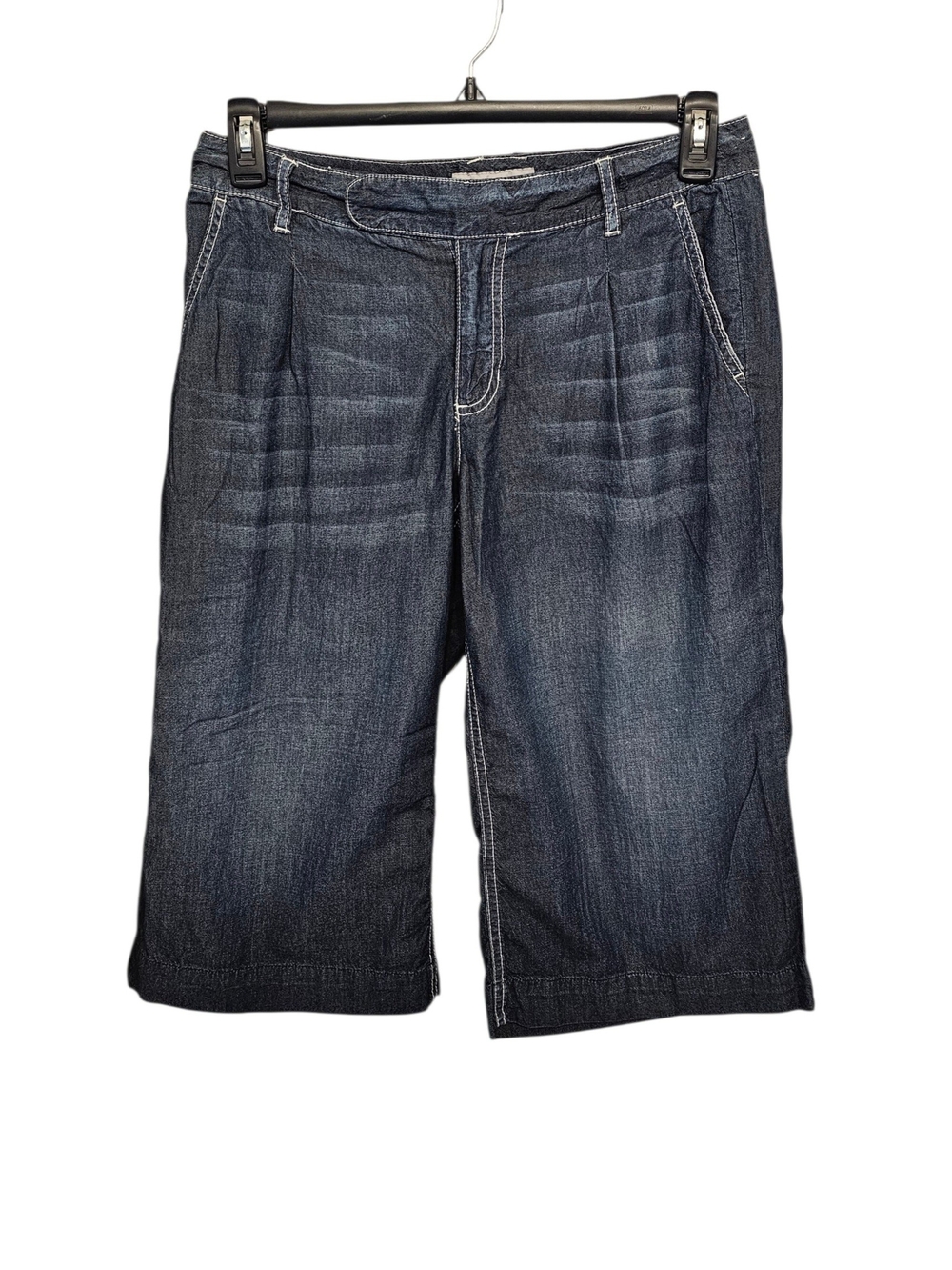 Liz Claiborne Sloane Dark Indigo Relaxed Knee-Length Denim